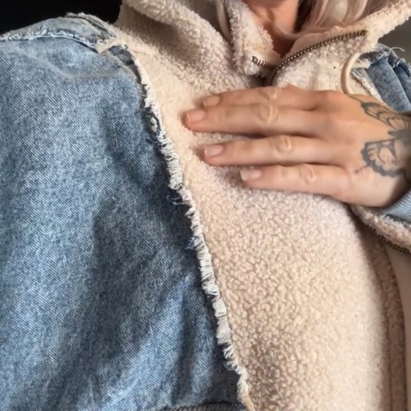 BiBi fleece and jean jacket - Picture 2 of 5